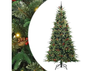 Sapin de noël - arbre de noël artificiel à branches articulées vert 240 cm