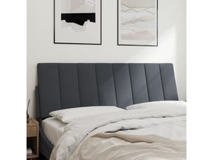 Coussin de tête de lit hanko gris foncé 137 cm velours cf55951