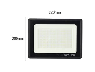 Projecteur led exterieur, 200w 25000lm spot led extérieur, 6000k projecteur exterieur led, parking (blanc froid, 200w)