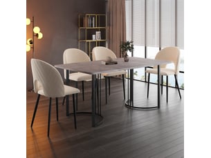 Ensemble table rectangulaire  4 chaise(s)  <strong>OKWISH</strong> <strong></strong> 