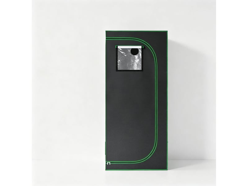  Mini-serre intérieure 80x80x180 cm – noir et vert – 5 aérations réglables et revêtement réfléchissant  - Conforama A