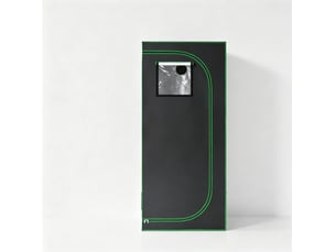 Mini-serre intérieure 80x80x180 cm – noir et vert – 5 aérations réglables et revêtement réfléchissant