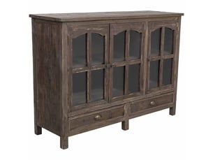 Buffet en bois marron 120x40x88 cm h