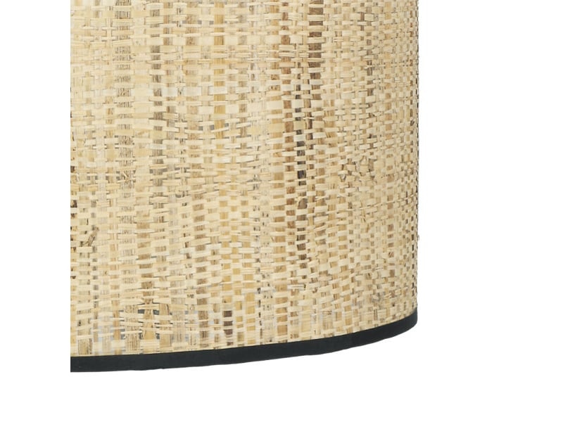  Fabrilamp natasha lampadaire en cannage naturel et noir, 1 x e27, h 163 cm, ø 40 cm 189941009 - Conforama C