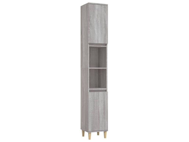 Ensemble de meubles de salle de bain 3 pcs sonoma gris cf63812 - Conforama D