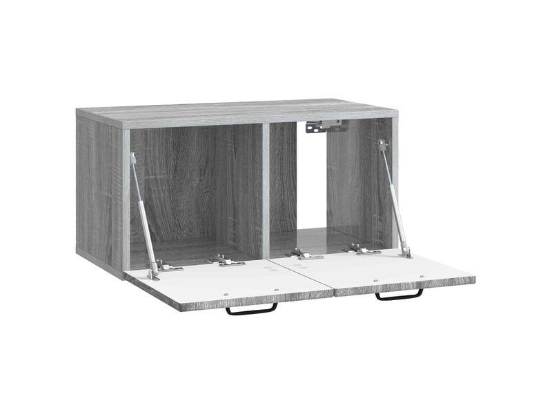  Meuble tv - banc tv - meuble de rangement mural sonoma gris 59,5 x 31 x 30 cm bois d'ingénierie  - Conforama E