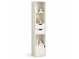 Bibliotheque coloris blanc 3 étagère(s) DESVIAE - 24 cm x 157.5 cm