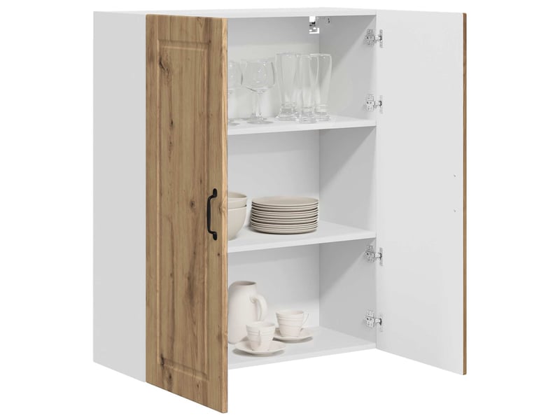  Meuble mural de cuisine, armoire de cuisine chêne artisanal 80x31x100cm shl8870  - Conforama C