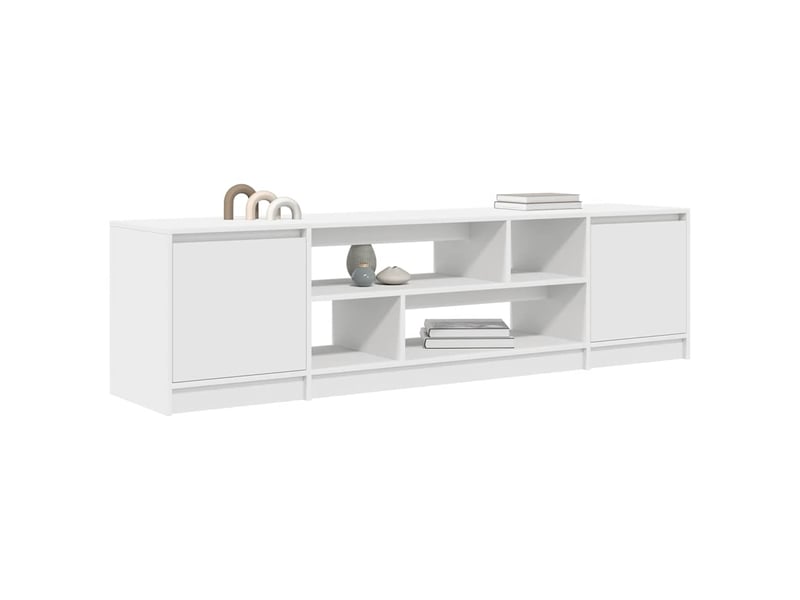  Meuble tv - banc tv - meuble de rangement blanc 188,5x41x50 cm bois d'ingénierie  - Conforama D