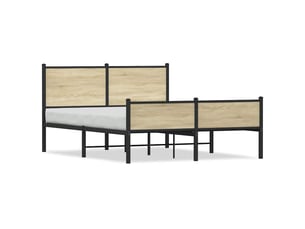 Lit 2 places 150x200 cm    coloris marron