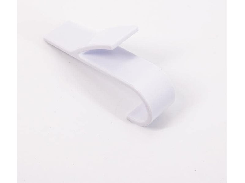  6pcs crochet pour radiateur sèche-serviettes universel - plastique, blanc  - Conforama C