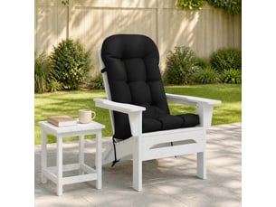 Coussin de transat ensoleillé, coussin pour bain de soleil putten 100 % polyester noir cf56083