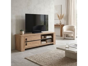 Meuble tv coloris marron 150 cm <strong>ALTOBUY</strong>  <strong>CARVIK</strong>