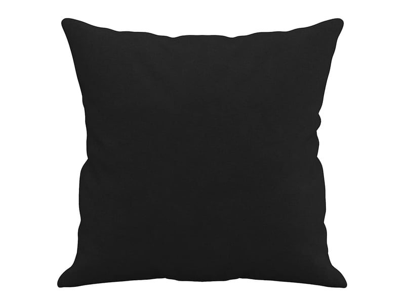  Lot de 2 coussins décoratifs noir 40x40 cm tissu microfibre cf60881  - Conforama D