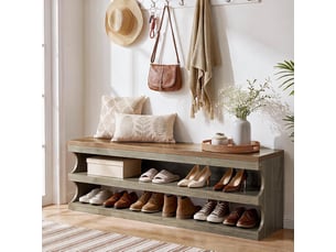 Meuble à chaussures 6 paire(s)  <strong>TRIBESIGNS</strong>  <strong></strong> coloris marron