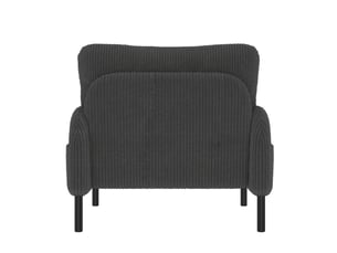 Fauteuil fixe OKMYHOME Velours côtelé gris vendu A l'unité