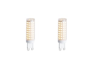 Lot de 2 ampoules led g9 à intensité variable 5,5w 500 lm 2700k