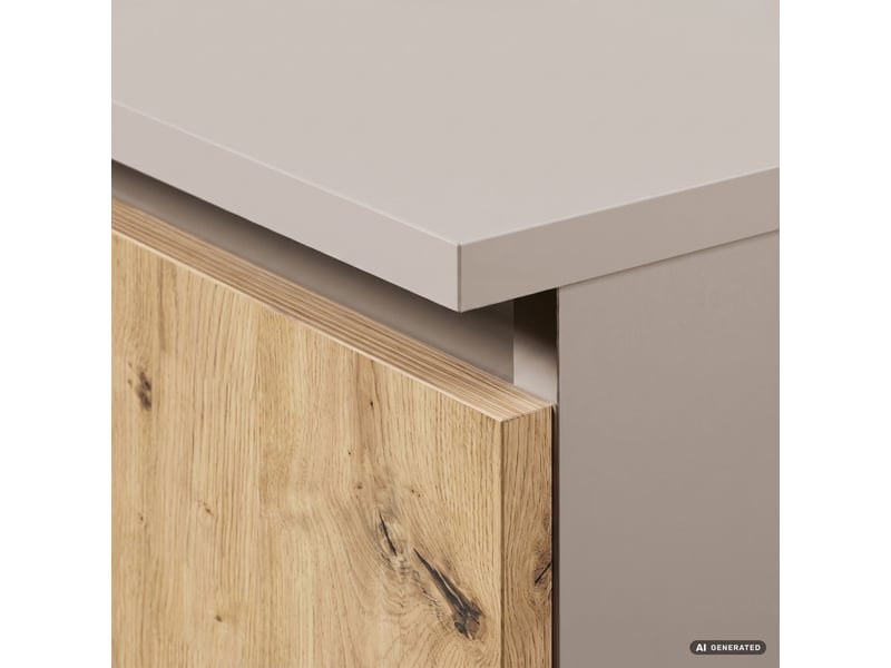  Meuble tv cachemire 120 cm 2 portes couleur chêne artisan mat 2 étagères 120x40x55 cm RTV K120 2D 1P - Conforama D