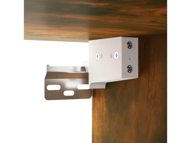  Ensemble de meubles tv 4 pcs chêne fumé bois d'ingénierie shl32072  - Conforama D