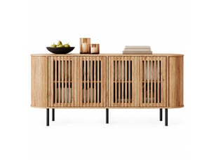 Buffet 4 porte(s) 0 tiroir(s) - 160 cm coloris naturel