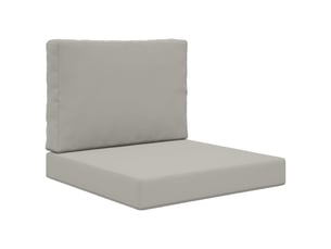 Coussin de canapé d'extérieur, coussin de chaise polyester gris 60 x 60 cm cf54086