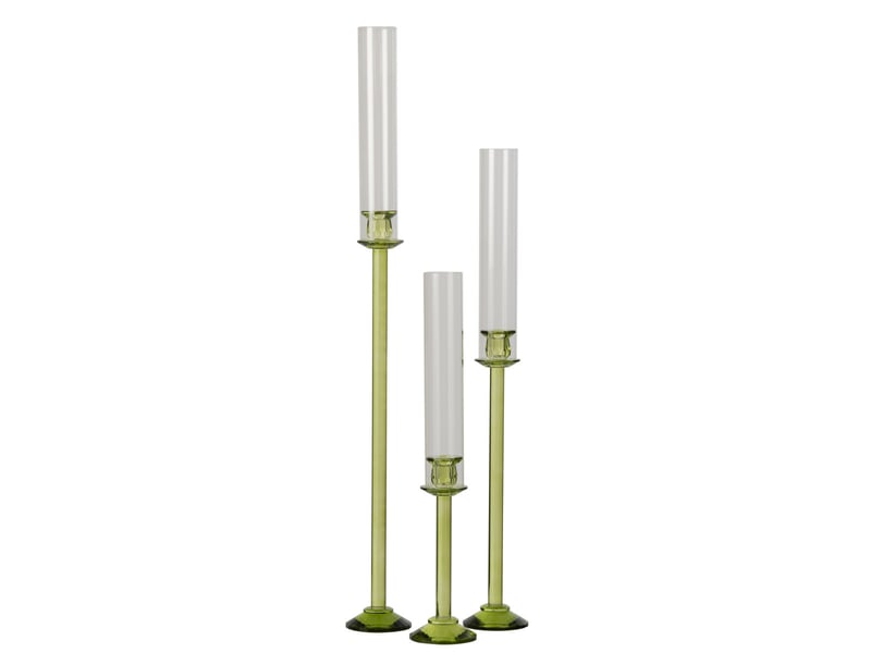  Chandelier design en cristal wendy 80cm vert  - Conforama C
