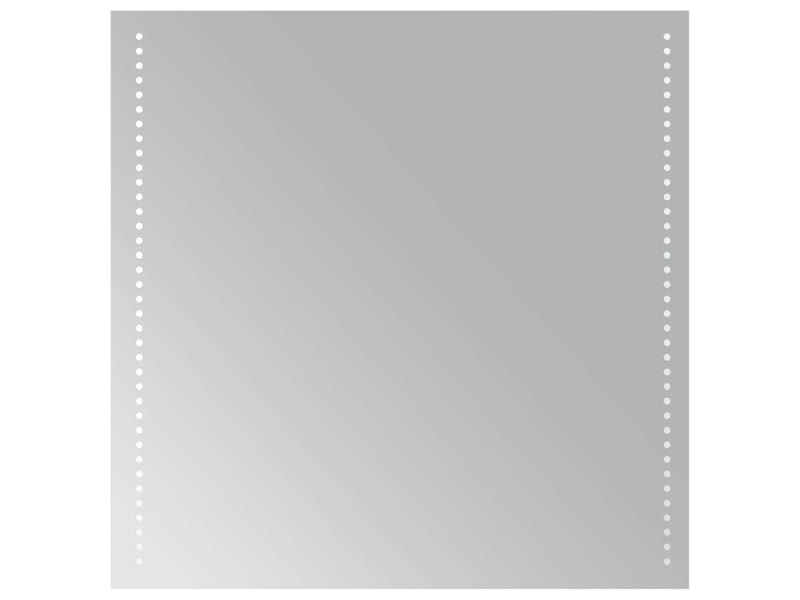  Miroir de salle de bain, miroir de toilette led transparent 60 x 60 cm verre trempé cf62599  - Conforama A