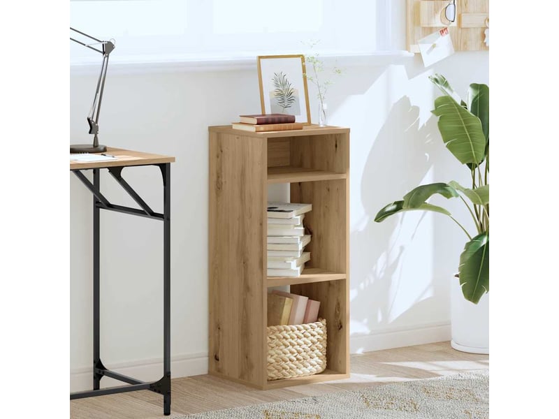  Bibliothèque, étagère de rangement chêne artisanal 34x31x80 cm bois d'ingénierie  - Conforama C