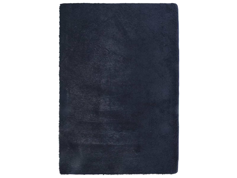 Tapis ; tapis de sol ; tapis shaggy à poils longs navarra bleu marine 120x170 cm  - Conforama B