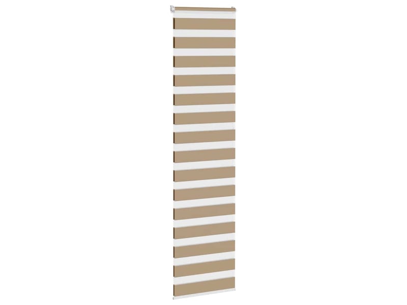  Store zèbre, store de fenêtre marron sable largeur du tissu 60,9 cm polyester cf48820  - Conforama C