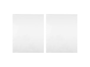 Lot de 2 films de miroir auto-adhésive 60x100 cm pet cf62672