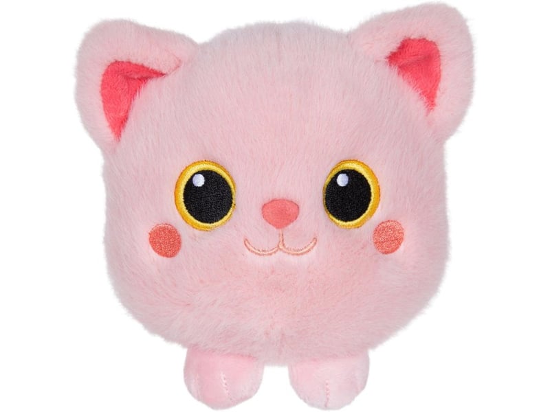  Peluche chat rond moko maru kitty 20 cm rose kawaii 72020 - Conforama A