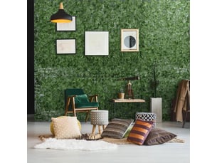 Haie artificielle brise-vue en rouleau, 3 m de long sur 1 m de haut, feuillage hêtre réaliste, anti-uv, feuilles en soie, vert foncé