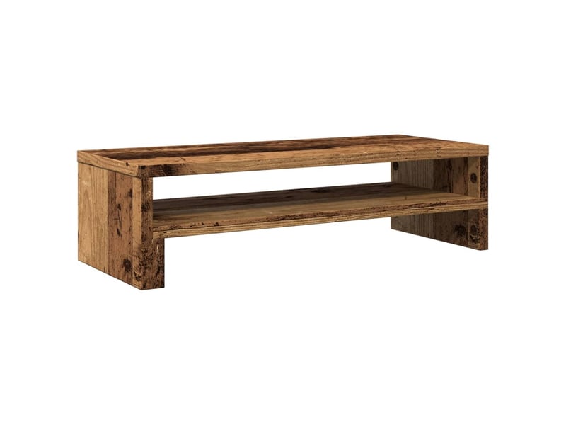  Support de moniteur table meuble bureau vieux bois 54 x 22 x 15 cm bois d'ingénierie marron 02_0045013  - Conforama A