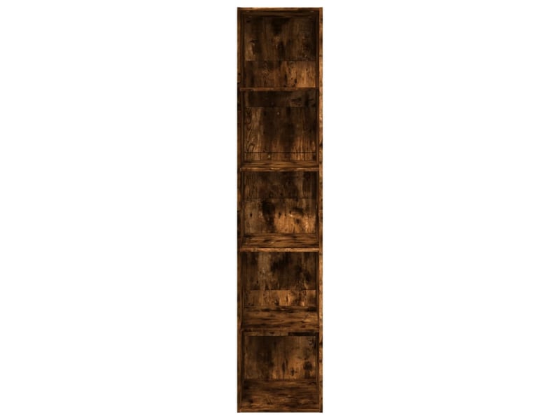  Bibliothèque, étagère de rangement chêne fumé 40x30x189 cm bois d'ingénierie  - Conforama D