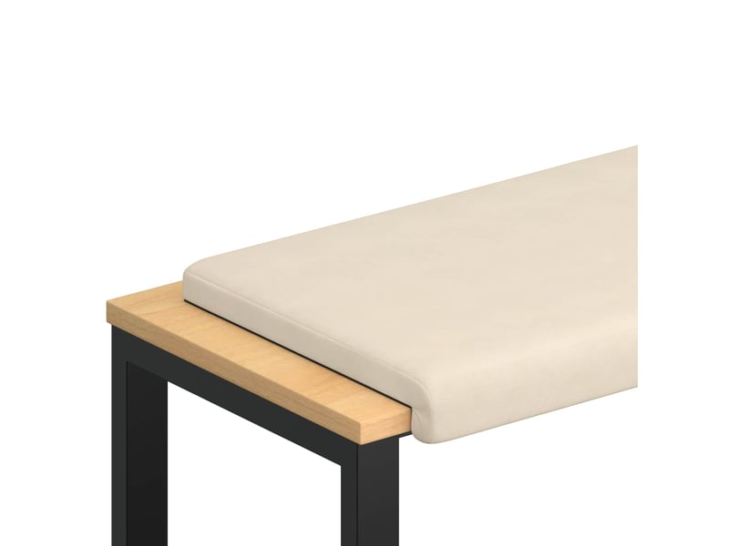  Coussin de banc, coussin d'assise, coussin de canapé microfibre beige profondeur 35 cm cf52881  - Conforama A