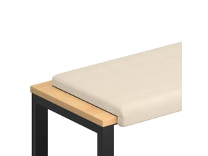 Coussin de banc, coussin d'assise, coussin de canapé microfibre beige profondeur 35 cm cf52881