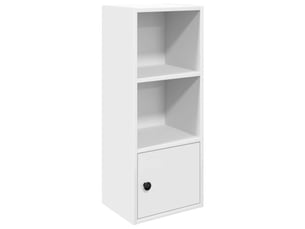 Bibliothèque, meuble de rangement bureau blanc 31x24x77 cm bois d'ingénierie