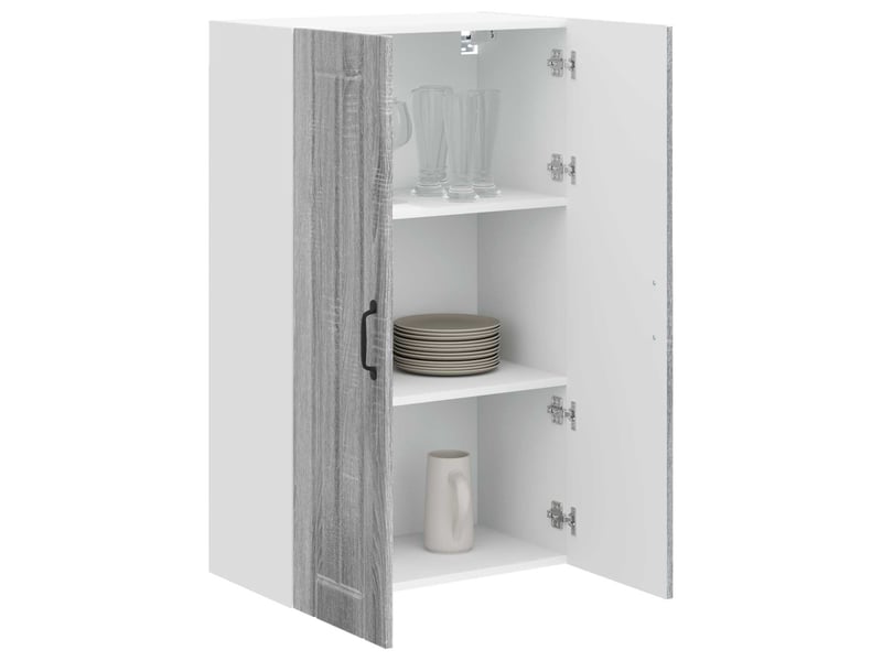  Meuble mural de cuisine, armoire de cuisine sonoma gris 60x31x100cm  - Conforama C