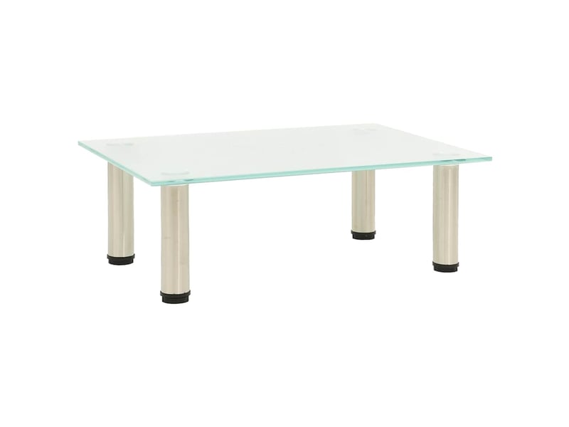  Meuble tv - banc tv - meuble de rangement givré 40x35x17 cm verre trempé  - Conforama B