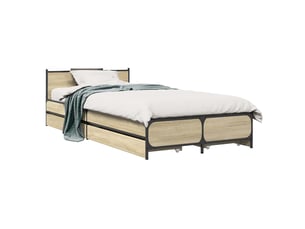 Lit simple 80x200 cm    coloris marron