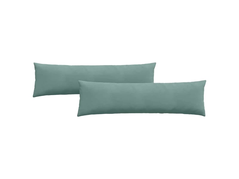 Lot de 2 coussins de canapé, coussins décoratifs vert mer 145 x 40 cm cf59210  - Conforama A