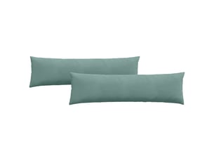Lot de 2 coussins de canapé, coussins décoratifs vert mer 145 x 40 cm cf59210