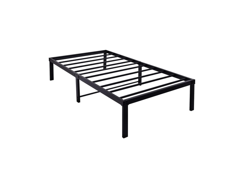  Cadre de lit, lit enfant 90x200 cm, métal noir, structure silencieuse  - Conforama B