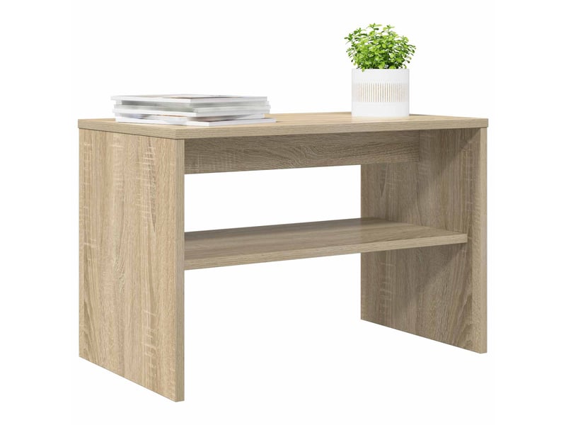 Meuble tv - banc tv - meuble de rangement 60 x 35 x 40 cm chêne sonoma bois d'ingénierie  - Conforama C