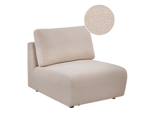 Module fauteuil kivvik bouclé beige