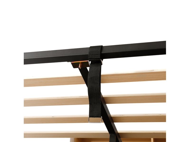 Lit coffre 140x200 cm en velours beige avec led, usb et type-c, rangements ouverts et sommier, sans matelas - Conforama D