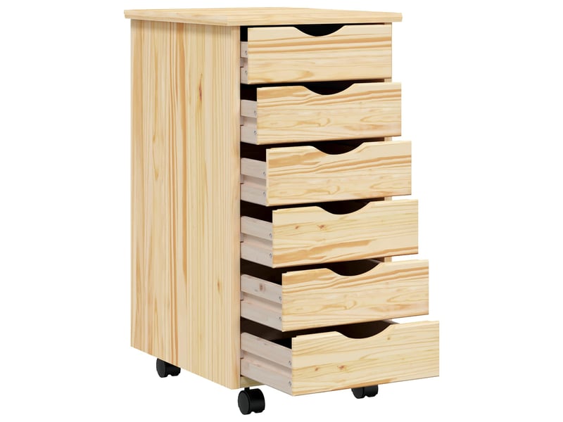  Caisson roulant de bureau avec tiroirs moss 34 x 39 x 65,5 cm  - Conforama D