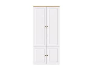 Armoire 4 porte(s) battante   <strong>BGSRYAO</strong> <strong></strong> coloris bicolore largeur 90 cm
