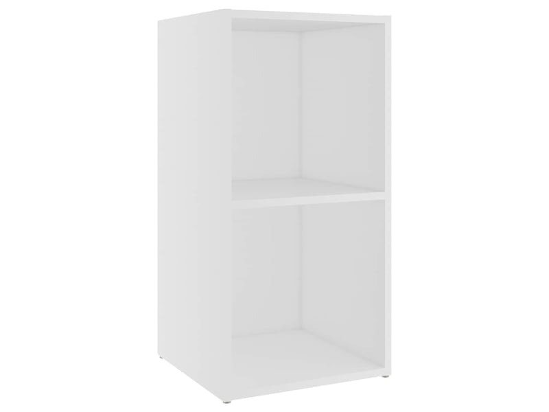  Lot de 4 meuble tv bas salon blanc 72x35x36,5 cm bois d'ingénierie  - Conforama E